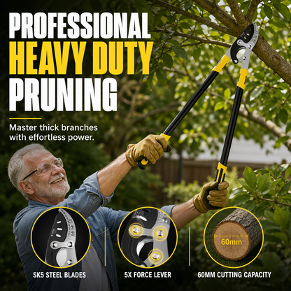 🌳✂️✨Heavy Duty Garden Loppers for Thick Branches Labor Saving Fruit Tree Pruning Shears