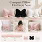 🎀🦋✨Soft Minimalist Bowknot Throw Pillow with Detachable Design Decorative Lumbar