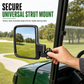 📢📢50% OFF !! ⏰Universal Golf Cart Mirror – Curved glass & anti-shake mount ✨