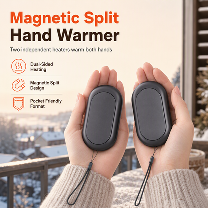 🔥🧤Magnetic Split 2-in-1 Rechargeable Hand Warmer Mini Portable USB Electric Hand Warmer✨