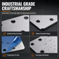 🚪🔩Universal Stainless Steel Cabinet Hinge Repair Plate Kit with Screws for Furniture Cupboard Door✨
