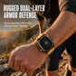 ⌚✨Integrated Protective Smartwatch Band & Case – Color-Block Translucent Sport Strap, 40–49mm