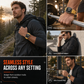 ⌚✨Integrated Protective Smartwatch Band & Case – Color-Block Translucent Sport Strap, 40–49mm