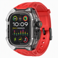 ⌚✨Integrated Protective Smartwatch Band & Case – Color-Block Translucent Sport Strap, 40–49mm
