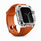 ⌚✨Integrated Protective Smartwatch Band & Case – Color-Block Translucent Sport Strap, 40–49mm