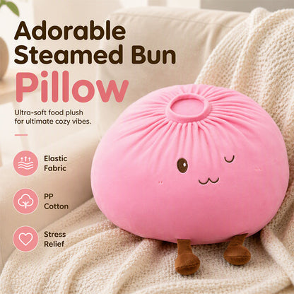 🥟✨Cute Bao Bun Plush Pillow☁️