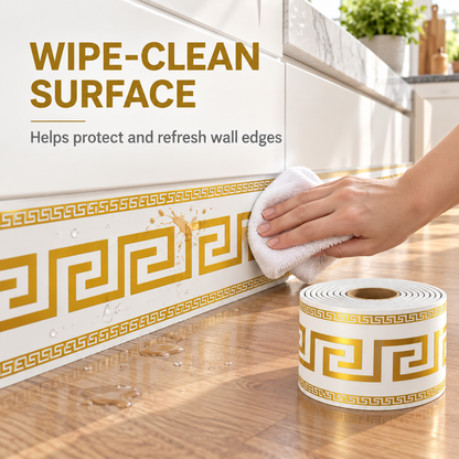 ⏳🔥LIMITED-TIME 50% OFF! ⏰Self-Adhesive Skirting Board Border Sticker🏠