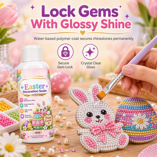 ⏳JUST £11.99 GET 2PCS !!!⏰✨Clear Sealer & Glue 30ml – Lock Gems & Stop Lifting, Keep Your Nail Art Secure, Shiny & Party-Ready 🎨