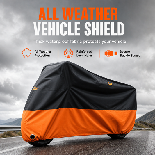 🏍️🌧️🛡️Waterproof Motorcycle Cover with Lock Holes