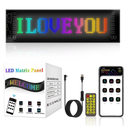🌈 Smart RGB LED Display Sign – Custom Text, Animations & Music-Sync Lighting