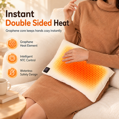 ⏳Limited-Time 49% OFF!⏰♨️ Portable Rechargeable Graphene Hand Warmer – Waterless & Explosion-Proof, Plush Handheld Heating Bag 💦✨