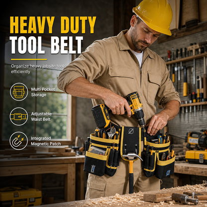 👷Adjustable Tool Waist Bag with Multiple Pockets🛠️🔧✨