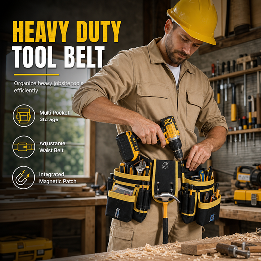 👷Adjustable Tool Waist Bag with Multiple Pockets🛠️🔧✨