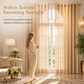⏳🔥LIMITED-TIME 50% OFF! ⏰✨ Geometric Jacquard Sheer Curtain – Light Filtering, Elegant, Durable 🕊️