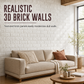 📢📢 50% OFF🏡3D Self-Adhesive Wall Panels – Realistic Brick Design, Waterproof & Cushioned XPE Foam, 16 Colors & 3 Sizes