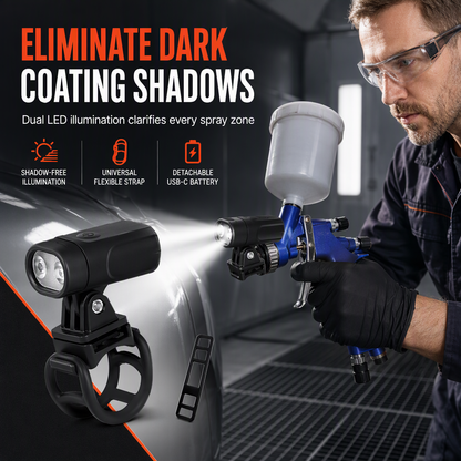 🎨 50% OFF NOW! 🔧 Lightweight Spray Gun – Car & Furniture Touch-Up, LED Aim Light & Even Coat Finish 💡