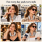 📿 50% off 🧣 Pearl Scarf Necklace – Timeless Elegance, Adjustable Bow & Piercing-Free Jewellery 🤍