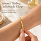 🌀 Infinite Mobius Twist Bangle: Smooth Sliding Adjustable Clasp, Dual Textured Finish, Electroplated Anti-Fade Jewelry