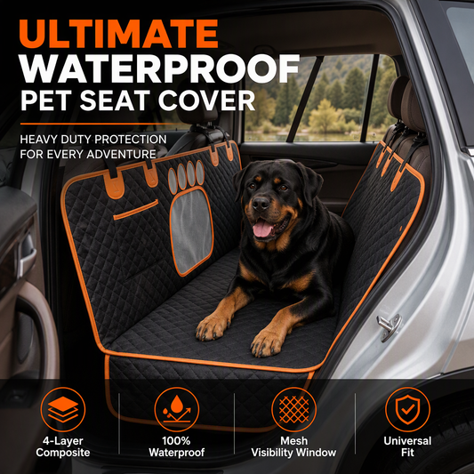 🚗🐾✨Waterproof Dog Car Seat Cover Dirtproof Rear Seat Pet Mat Cushion