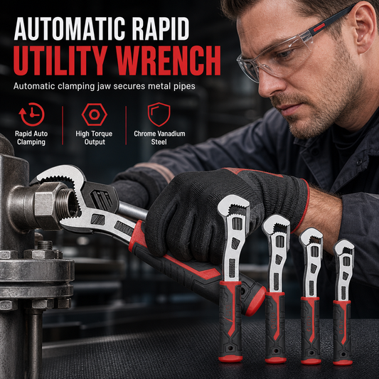 🔧🛠️💪Multi Functional Locking Adjustable Wrench Quick Adjusting Universal Hand Tool