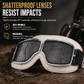 ⏳🔥LIMITED-TIME 50% OFF! ⏰💥Retro Motorcycle Goggles – Windproof, Shatterproof Lens, Vintage Style 🕶️