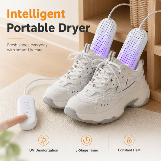 ✨50% OFF👟Portable Shoe Dryer with UV Light and Timer