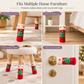 🎁2026 New Arrivals 50% OFF💥Christmas Knitted Chair Leg Covers with Felt Pads Non Slip Thickened Table Feet Socks Floor Protectors 4-Piece Set