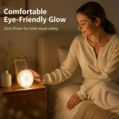 📢📢50% OFF !! ⏰Motion Sensor LED Night Light, Eye-Caring Flicker-Free Cabinet Lamp, Easy Install 🛏️