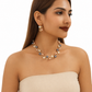 📢📢 50% OFF🌸Vintage Floral Jewelry Set – 2-Piece Leaf & Flower Bridal Accessories for Women