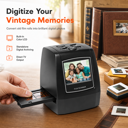 🎁2026 New Arrivals 50% OFF💥Portable 35mm Film & Slide Scanner – 2.36" LCD Screen for Easy Photo Digitizing