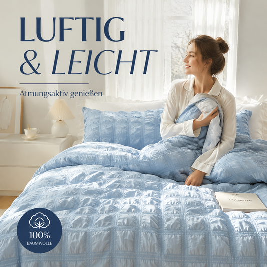 ⏳🔥LIMITED-TIME 50% OFF! ⏰🛏️ Minimalist Seersucker Duvet Cover Set – 3-Piece Solid Color Bedding Set, Soft & Breathable for Bedroom ✨