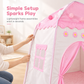🏰💖✨Kids Indoor Play Tent Princess Castle Secret Base Bed Tent Playhouse for Toddlers