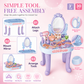 👑🎀💖Kids Pretend Play Makeup Vanity Table Toy Set with Princess Accessories