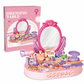 👑🎀💖Kids Pretend Play Makeup Vanity Table Toy Set with Princess Accessories