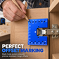 ⏰Aluminum Alloy Magnetic Hinge Installation Template and Quick Positioning Fixing Plate Tool