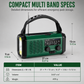 📻🌩️Portable Solar and Hand Crank Rechargeable Radio🔦
