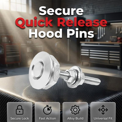 📢📢 50% OFF🚗Universal Quick-Release Hood Pins – Secure, Easy-Install Car Bonnet Latch Kit