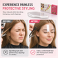 50 Pieces Disposable Transparent Haircut Face Shields Adhesive Eye and Face Protector Visor for Bangs Trimming and Hair Dyeing