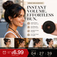 💰 Big Savings-BUY 1 GET 1 FREE🔥Instant Color Hair Bun Extension – Voluminous Hair Scrunchie