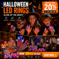🔥🎃Spooky Season Hot Sale 50% OFF:£10.99‼️✨LED Light Halloween Glowing Ring 💍| Flashing Light‑Up Party Favor for Halloween Night👻