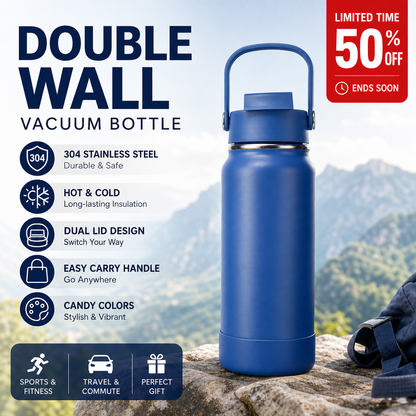 💥Limited Time 51% Off! ❄️Portable heat preservation you can hold! 🔥Premium Stainless Steel Insulated Tumbler